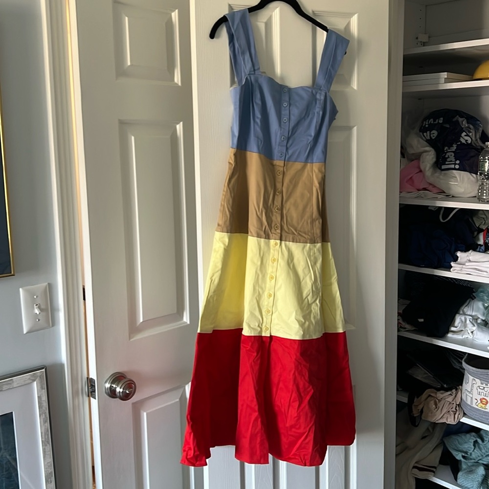 Staud color block dress